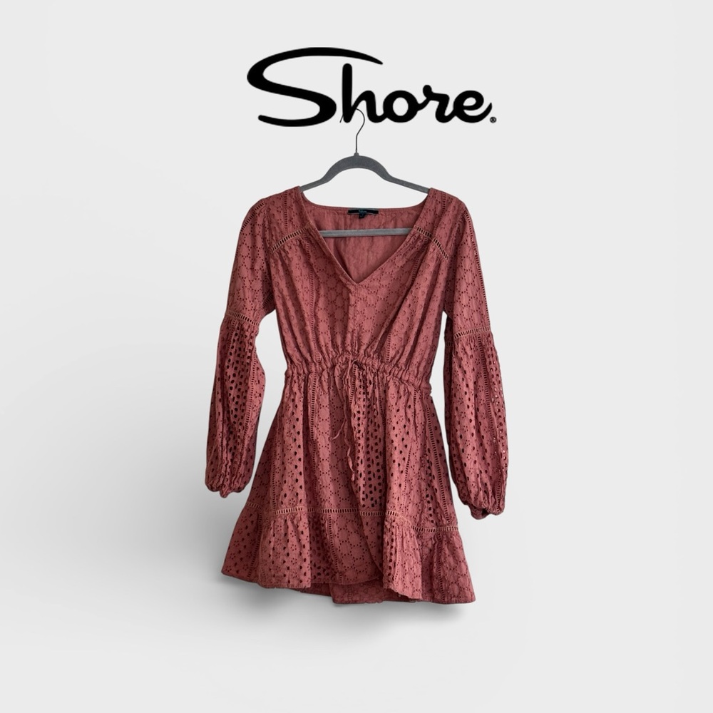 Shore Rose Eyelet Dress